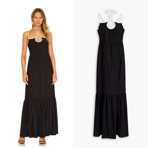 Jonathan SIMKHAI Kellyann Maxi Dress black